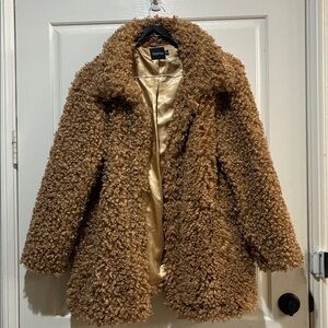 Boohoo Brown Teddy Jacket